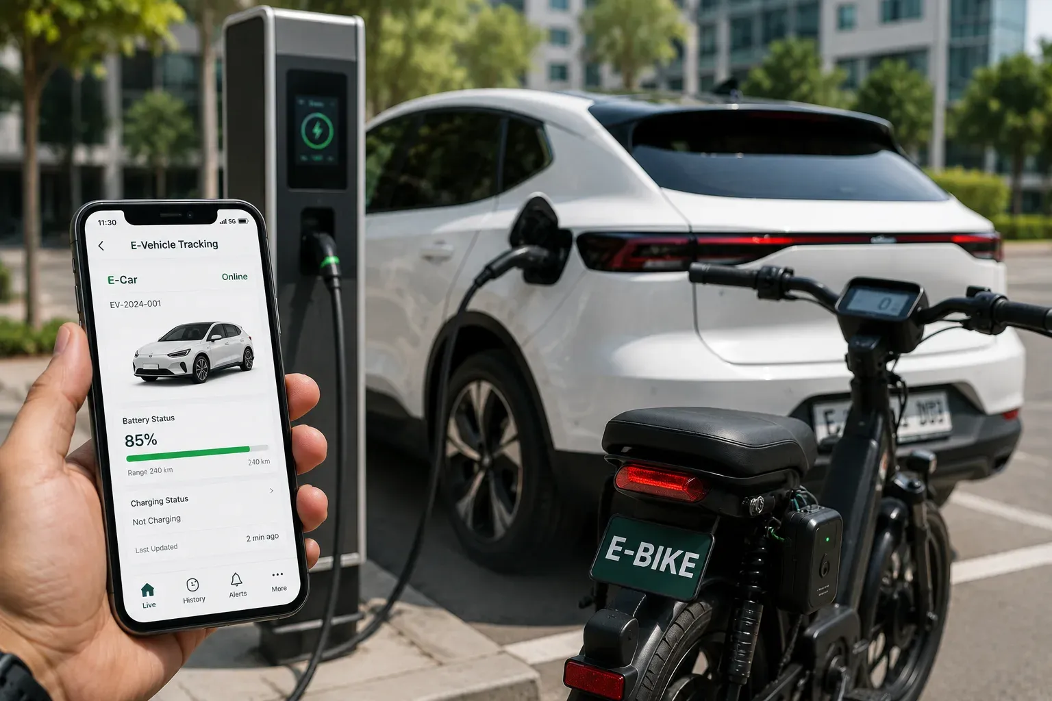 E-Car & E-Bike Tracking